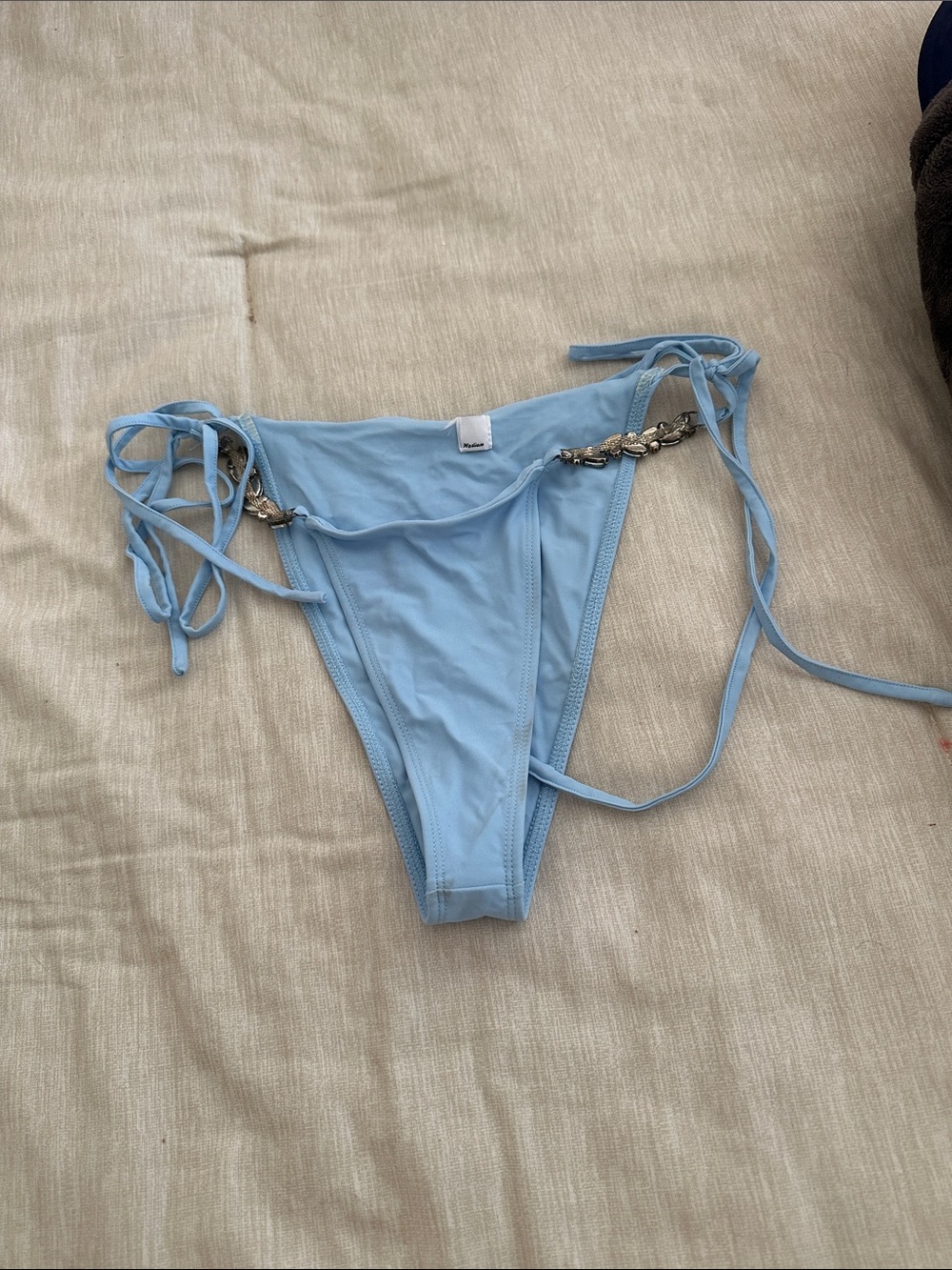 Light Blue Tie-Side Women's Bikini Bottom